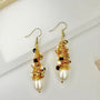 gold pearl earrings