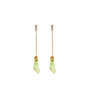 Natual Stone Chain Earrings- Green/Blue - Angel Barocco