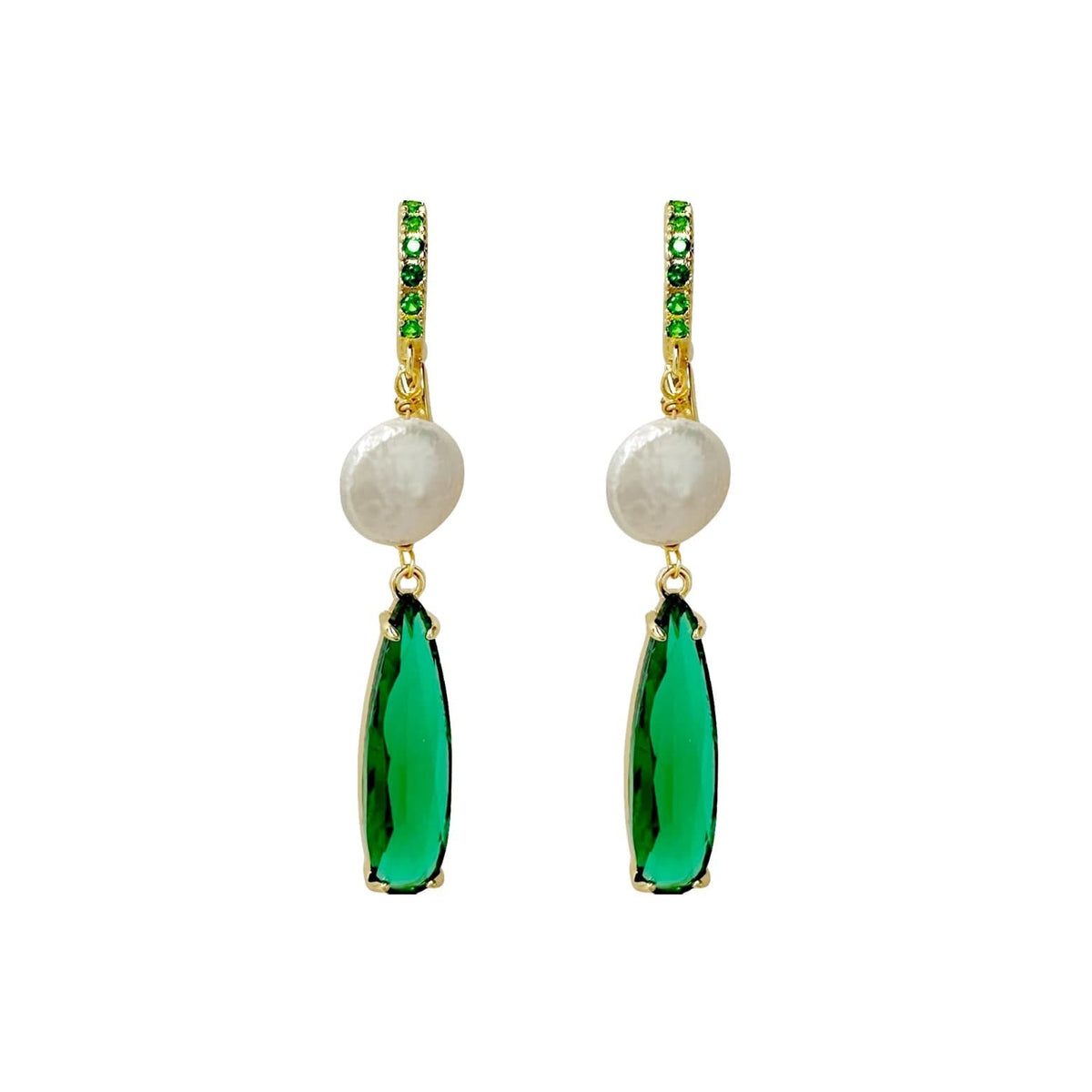 Crystal Huggie Earrings