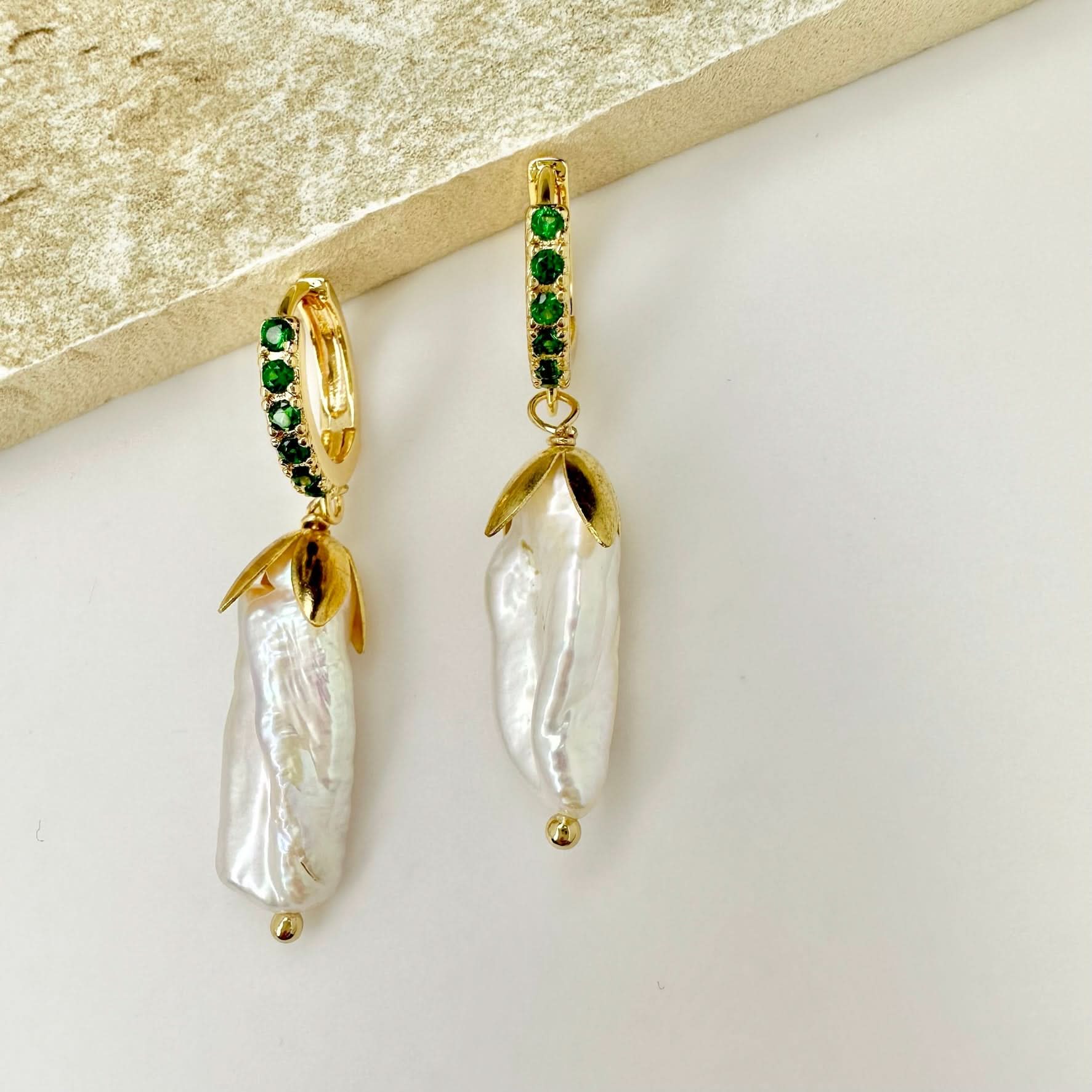 Diamond Huggie Earrings